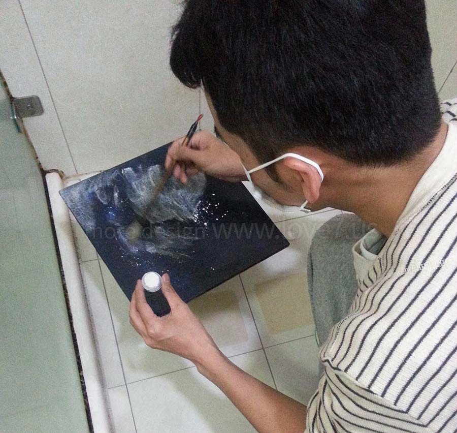 最難的是堆漆