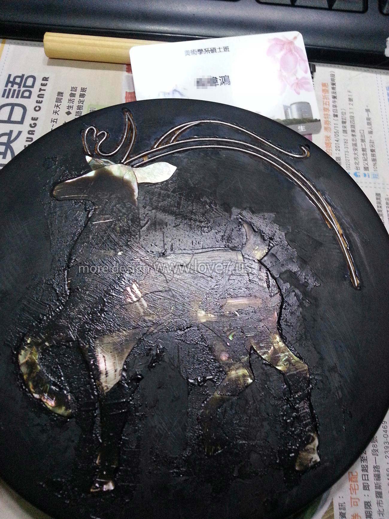 祝福話漆盒製作過程