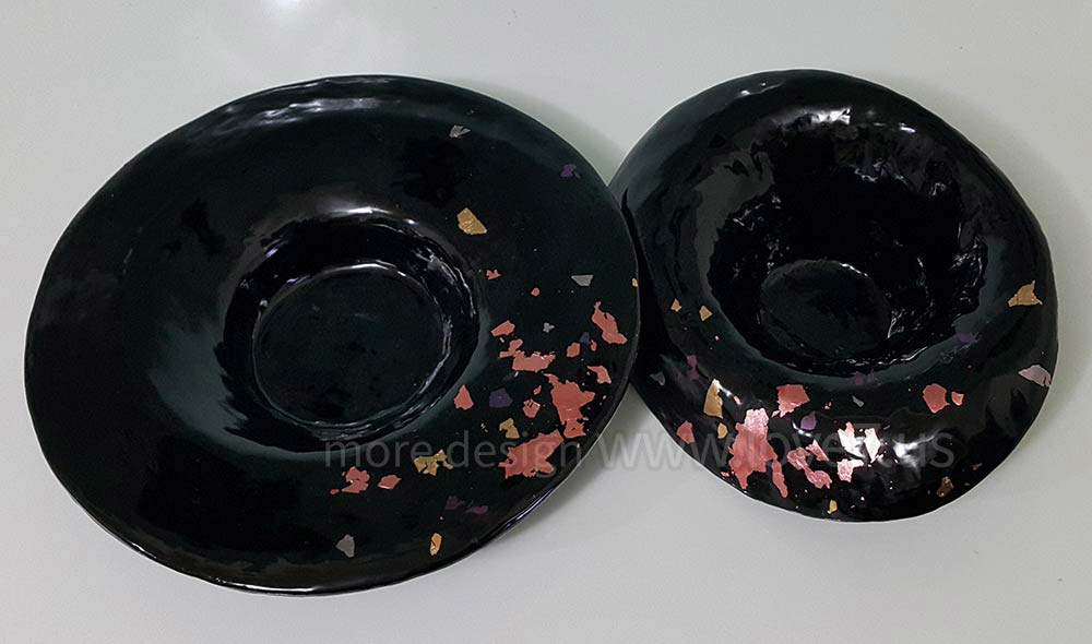 布胎漆做成的漆藝品非常堅硬耐用,加金銀箔點綴下成為時尚裝飾家具之一