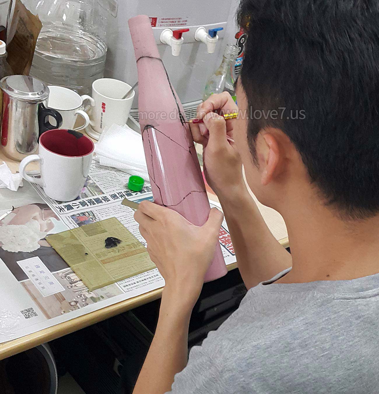 故宮博物院進修過相關修復古物課程