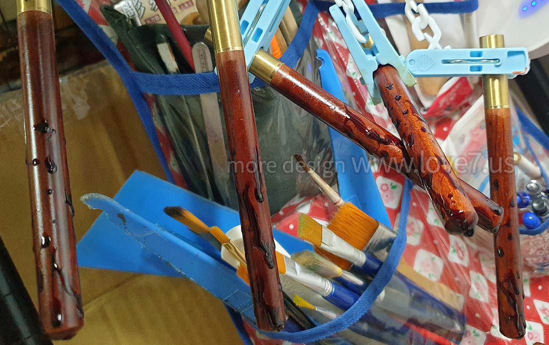 漆筆製作技法過程,